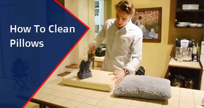 how to clean pillows